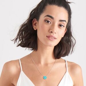 EUC Ania Haie Silver Turquoise Emblem necklace